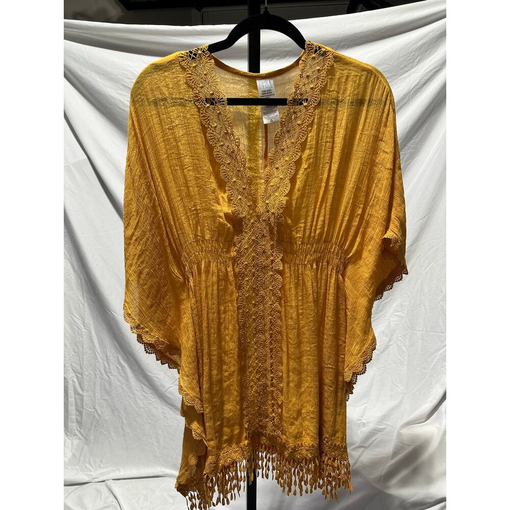 BohoTime & Tru NWOT Poncho Pullover Breezy Flowy Sz OS Prairie Festival Western - Picture 3 of 5
